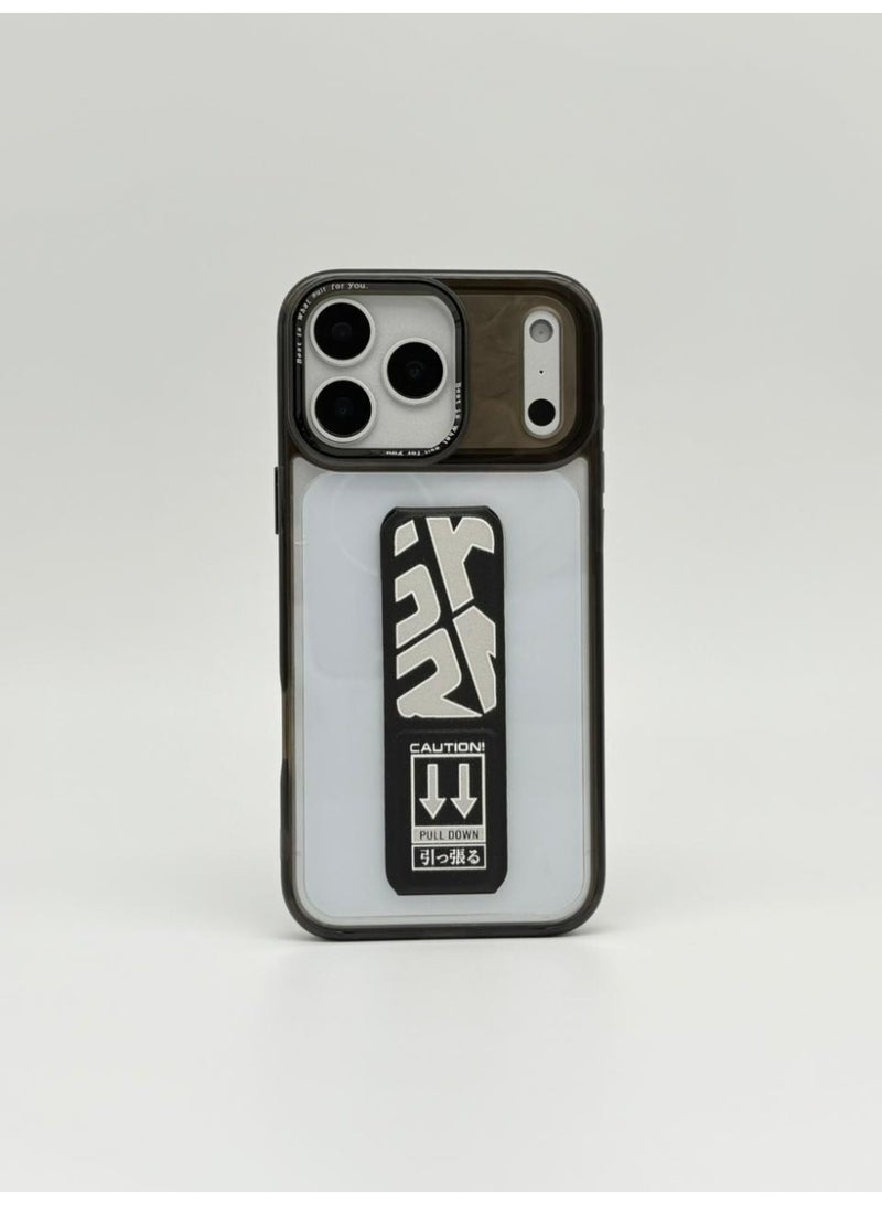 عام Mocome Premium Kickstand Case for iPhone 17 Pro – Slim Shockproof Protective Cover with Integrated Pull-Down Stand & Magnetic Compatibility - Image 1